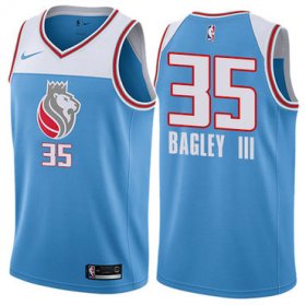 Wholesale Cheap Women\'s Sacramento Kings #35 Marvin Bagley III Blue NBA Swingman City Edition Jersey