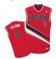 Wholesale Cheap Portland Trail Blazers #0 Damian Lillard Red Swingman Jersey
