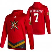 Wholesale Cheap Vegas Golden Knights #7 Alex Pietrangelo Adidas Reverse Retro Pullover Hoodie Red