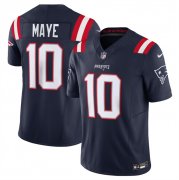 Cheap Men's New England Patriots #10 Drake Maye Navy 2024 Draft F.U.S.E. Vapor Limited Football Stitched Jersey