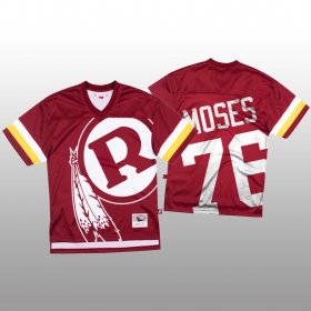 Wholesale Cheap NFL Washington Redskins #76 Morgan Moses Red Men\'s Mitchell & Nell Big Face Fashion Limited NFL Jersey