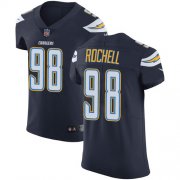 Wholesale Cheap Nike Chargers #98 Isaac Rochell Navy Blue Team Color Men's Stitched NFL Vapor Untouchable Elite Jersey