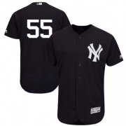 Wholesale Cheap Yankees #55 Domingo German Navy Blue Flexbase Authentic Collection Stitched MLB Jersey