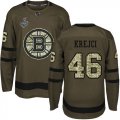 Wholesale Cheap Adidas Bruins #46 David Krejci Green Salute to Service Stanley Cup Final Bound Stitched NHL Jersey