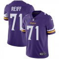 Wholesale Cheap Nike Vikings #71 Riley Reiff Purple Team Color Men's Stitched NFL Vapor Untouchable Limited Jersey