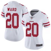 Wholesale Cheap Nike 49ers #20 Jimmie Ward White Women's Stitched NFL Vapor Untouchable Limited Jersey