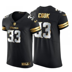 Wholesale Cheap Minnesota Vikings #33 Dalvin Cook Men\'s Nike Black Edition Vapor Untouchable Elite NFL Jersey