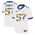 Wholesale Cheap West Virginia Mountaineers 57 Adam Pankey White Fashion College Football Jersey