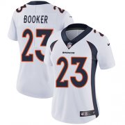 Wholesale Cheap Nike Broncos #23 Devontae Booker White Women's Stitched NFL Vapor Untouchable Limited Jersey