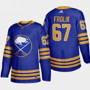 Cheap Buffalo Sabres #67 Michael Frolik Men's Adidas 2020-21 Home Authentic Player Stitched NHL Jersey Royal Blue