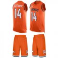 Wholesale Cheap Nike Broncos #14 Cody Latimer Orange Team Color Men's Stitched NFL Limited Tank Top Suit Jersey