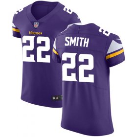 Wholesale Cheap Nike Vikings #22 Harrison Smith Purple Team Color Men\'s Stitched NFL Vapor Untouchable Elite Jersey