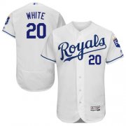 Wholesale Cheap Royals #20 Frank White White Flexbase Authentic Collection Stitched MLB Jersey