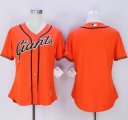 Wholesale Cheap Giants Blank Orange Women's Alternate Stitched MLB Jersey