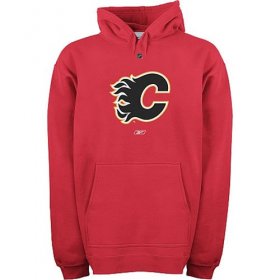 Wholesale Cheap Reebok Calgary Flames Primary Logo Hooded Sweatshirt