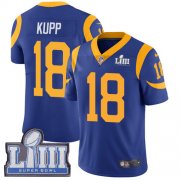 Wholesale Cheap Nike Rams #18 Cooper Kupp Royal Blue Alternate Super Bowl LIII Bound Youth Stitched NFL Vapor Untouchable Limited Jersey