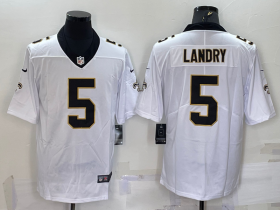 Wholesale Cheap Men\'s New Orleans Saints #5 Jarvis Landry White 2022 Vapor Untouchable Stitched NFL Nike Limited Jersey