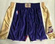 Wholesale Cheap Men's Los Angeles Lakers #8 #24 Kobe Bryant Purple 1996-2016 The Hall of Fame Throwback Shorts