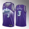 Wholesale Cheap Men's Utah Jazz #3 Keyonte George Purple 2023 Draft Classic Edition Stitched Basketball Jersey
