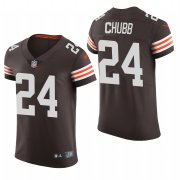 Cheap Cleveland Browns #24 Nick Chubb Nike Men's Brwon Team Color Men's Stitched NFL 2020 Vapor Untouchable Elite Jersey