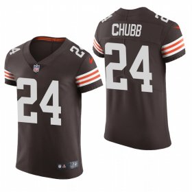 Cheap Cleveland Browns #24 Nick Chubb Nike Men\'s Brwon Team Color Men\'s Stitched NFL 2020 Vapor Untouchable Elite Jersey