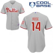 Wholesale Cheap Phillies #14 Pete Rose Grey Cool Base Stitched Youth MLB Jersey