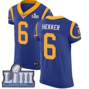 Wholesale Cheap Nike Rams #6 Johnny Hekker Royal Blue Alternate Super Bowl LIII Bound Men's Stitched NFL Vapor Untouchable Elite Jersey