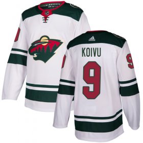 Wholesale Cheap Adidas Wild #9 Mikko Koivu White Road Authentic Stitched Youth NHL Jersey