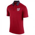 Wholesale Cheap Men's Washington Nationals Nike Red Authentic Collection Dri-FIT Elite Polo