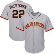 Wholesale Cheap Giants #22 Andrew McCutchen Grey Road Cool Base Stitched Youth MLB Jersey