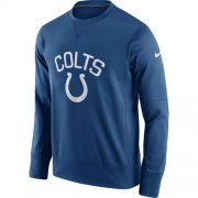 Wholesale Cheap Men's Indianapolis Colts Nike Royal Sideline Circuit Performance Sweatshirt