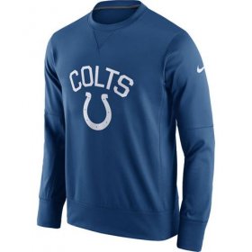 Wholesale Cheap Men\'s Indianapolis Colts Nike Royal Sideline Circuit Performance Sweatshirt