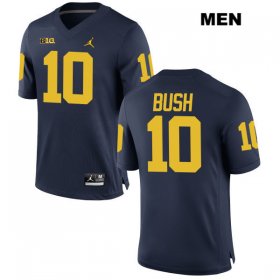 Wholesale Cheap Devin Bush #10 Navy Michigan Wolverines Stitched Authentic Jordan Mens College Football Jersey