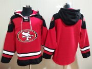 Cheap Men's San Francisco 49ers Custom Red Team Color New NFL Hoodie