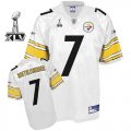 Wholesale Cheap Steelers #7 Ben Roethlisberger White Super Bowl XLV Stitched NFL Jersey