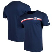 Wholesale Cheap Paris Saint-Germain Nike Logo Crest T-Shirt Navy