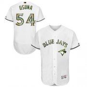 Wholesale Cheap Blue Jays #54 Roberto Osuna White Flexbase Authentic Collection Memorial Day Stitched MLB Jersey