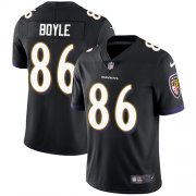 Wholesale Cheap Nike Ravens #86 Nick Boyle Black Alternate Men's Stitched NFL Vapor Untouchable Limited Jersey
