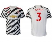 Wholesale Cheap Men 2020-2021 club Manchester United away aaa version 3 white Soccer Jerseys