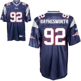 Wholesale Cheap Patriots #92 Albert Haynesworth Dark Blue Stitched NFL Jersey