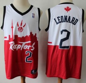 Wholesale Cheap Raptors #2 Kawhi Leonard White Red Basketball Swingman City Edition Jersey