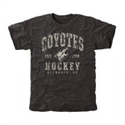 Wholesale Cheap Men's Phoenix Coyotes Black Camo Stack T-Shirt