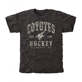 Wholesale Cheap Men\'s Phoenix Coyotes Black Camo Stack T-Shirt