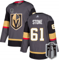 Wholesale Cheap Men's Vegas Golden Knights #61 Mark Stone Gray 2023 Stanley Cup Final Stitched Jersey