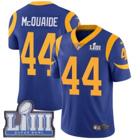 Wholesale Cheap Nike Rams #44 Jacob McQuaide Royal Blue Alternate Super Bowl LIII Bound Men\'s Stitched NFL Vapor Untouchable Limited Jersey