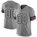 Wholesale Cheap New England Patriots Custom Men's Nike Gray Gridiron II Vapor Untouchable Limited NFL Jersey