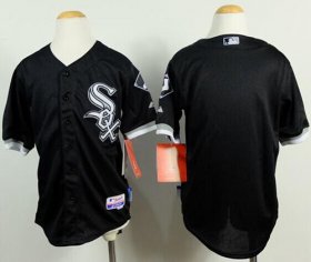 Wholesale Cheap White Sox Blank Black Cool Base Stitched Youth MLB Jersey