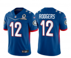 Wholesale Cheap Men's Green Bay Packers #12 Aaron Rodgers Blue 2022 Pro Bowl Vapor Untouchable Stitched Limited Jersey