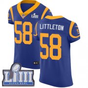 Wholesale Cheap Nike Rams #58 Cory Littleton Royal Blue Alternate Super Bowl LIII Bound Men's Stitched NFL Vapor Untouchable Elite Jersey