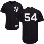 Wholesale Cheap Yankees #54 Aroldis Chapman Navy Blue Flexbase Authentic Collection Stitched MLB Jersey